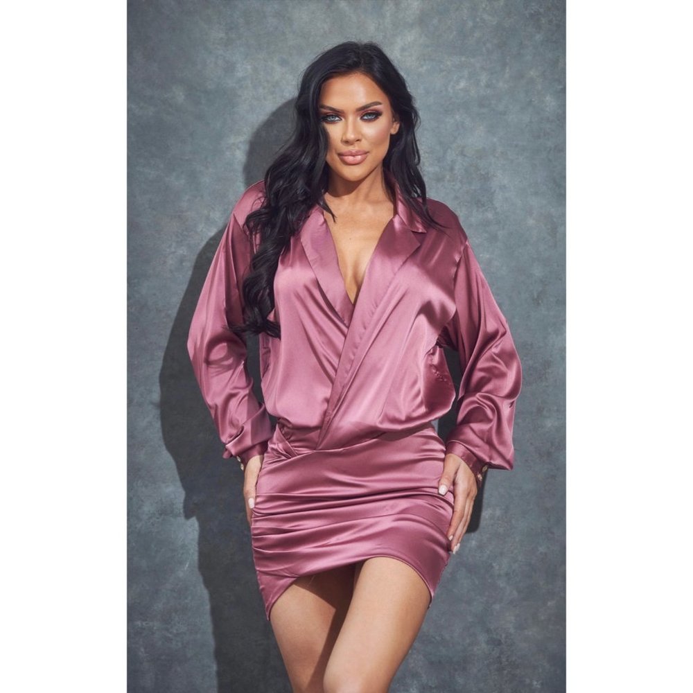 Satin Mini Dress